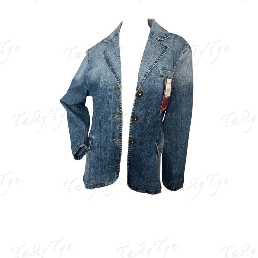 Lightweight jean jacket with rhinestones size XL